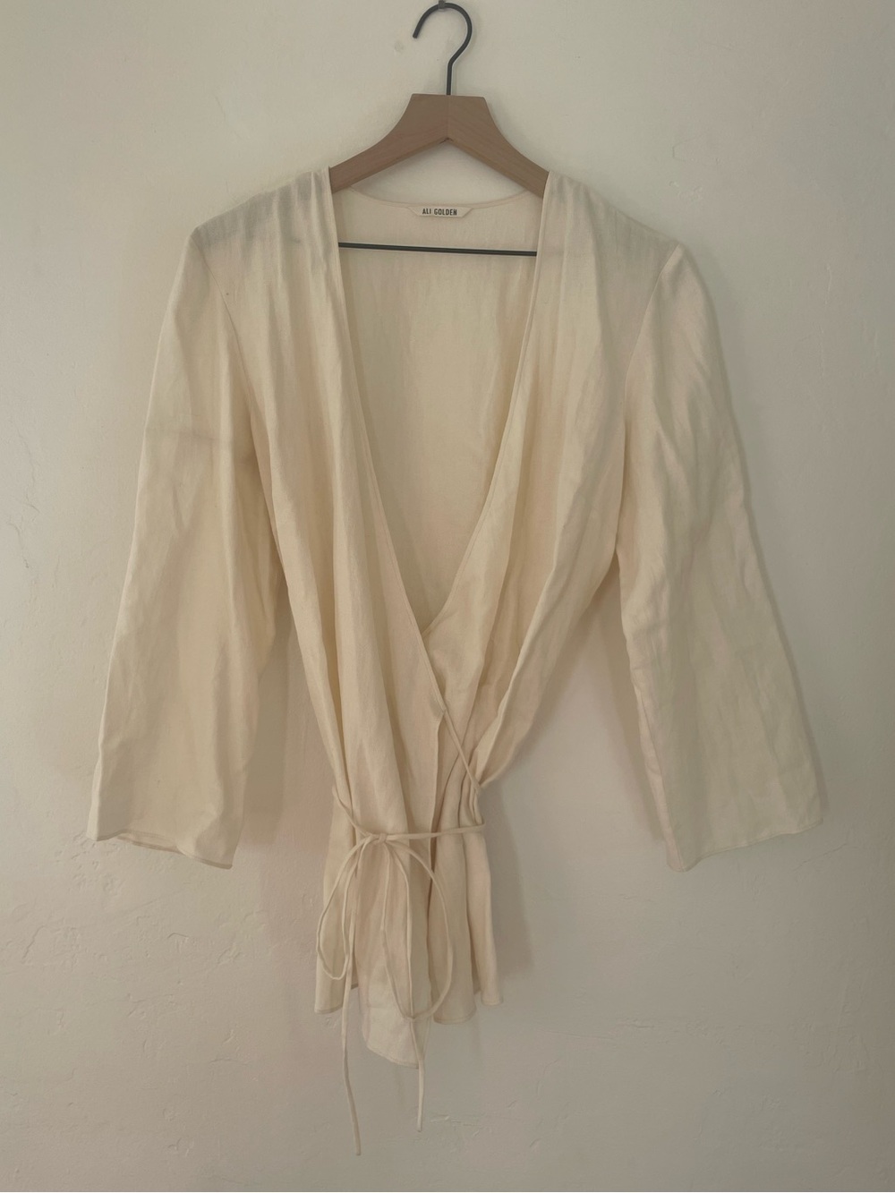 Ali Golden Wrap Top